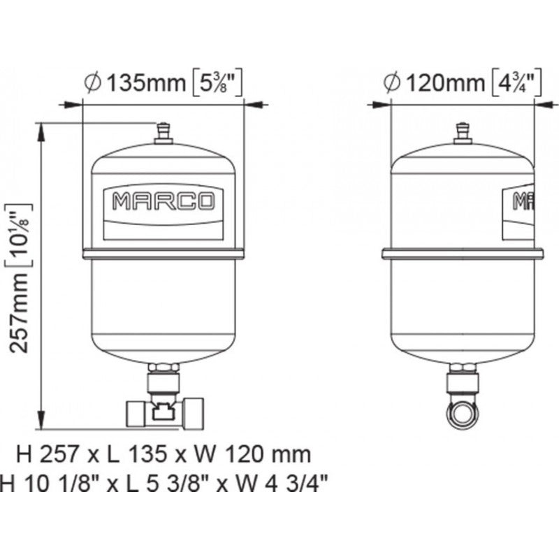 VASO ESPANSIONE INOX EXPANTION TANK