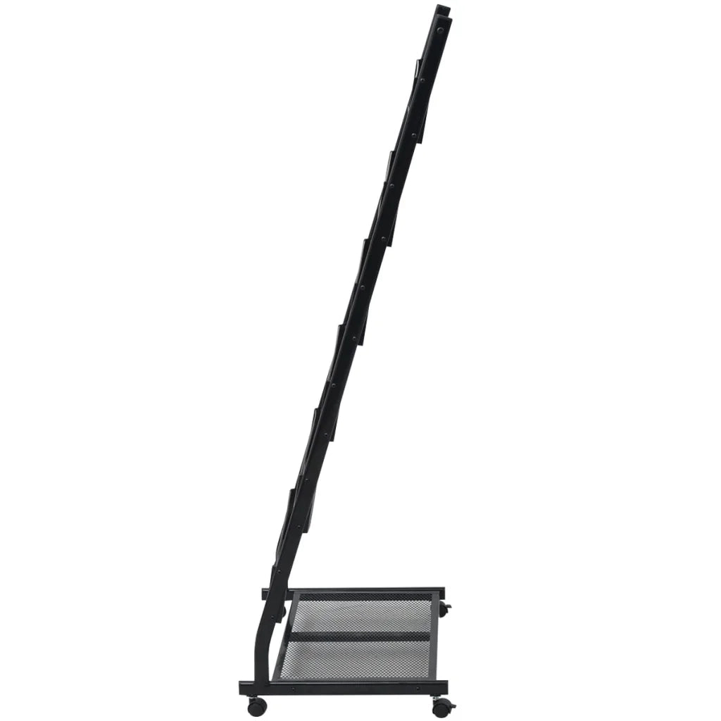 Portariviste 47,5x43x133 cm Nero A4cod mxl 106870