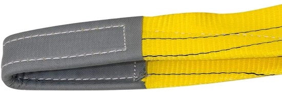 Cavo di sollevamento WLL 3.000 kg, lunghezza 6 m, larghezza 90 mm, colore giallo (confezione da 2)