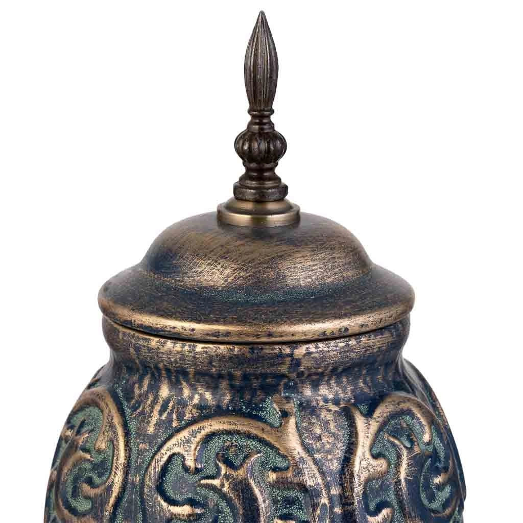 Vaso in ceramica marrone, D17x44h cm