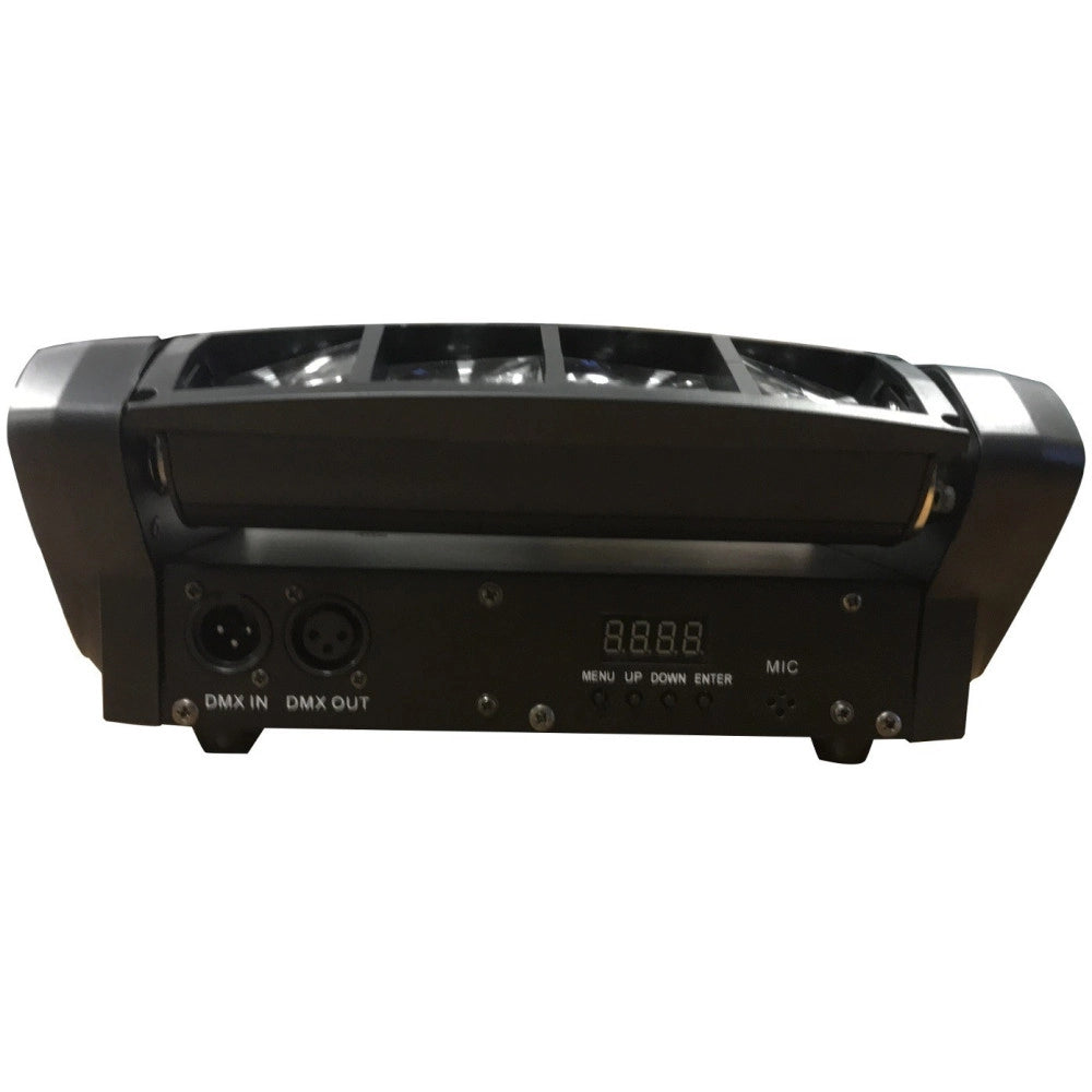 Trade Shop - Effetti Luce A Testa Mobile Multiraggio Rush Multi Beam Mini Spider 8 Raggi Beam -