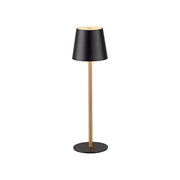 Lampada da tavolo wireless touch nero/ottone LED IP54 EURIA