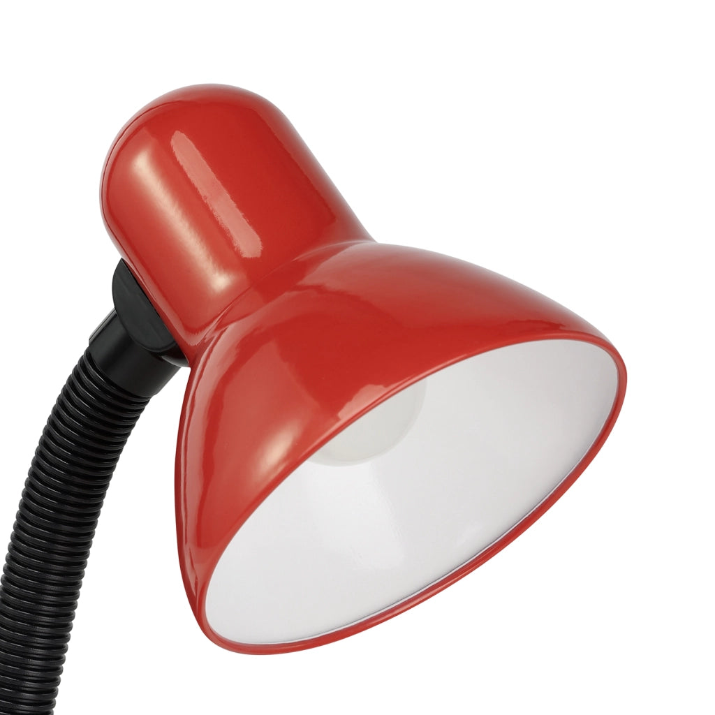 Lampada Da Tavolo Classico Basic Policarbonato Rosso 1 Luce E27