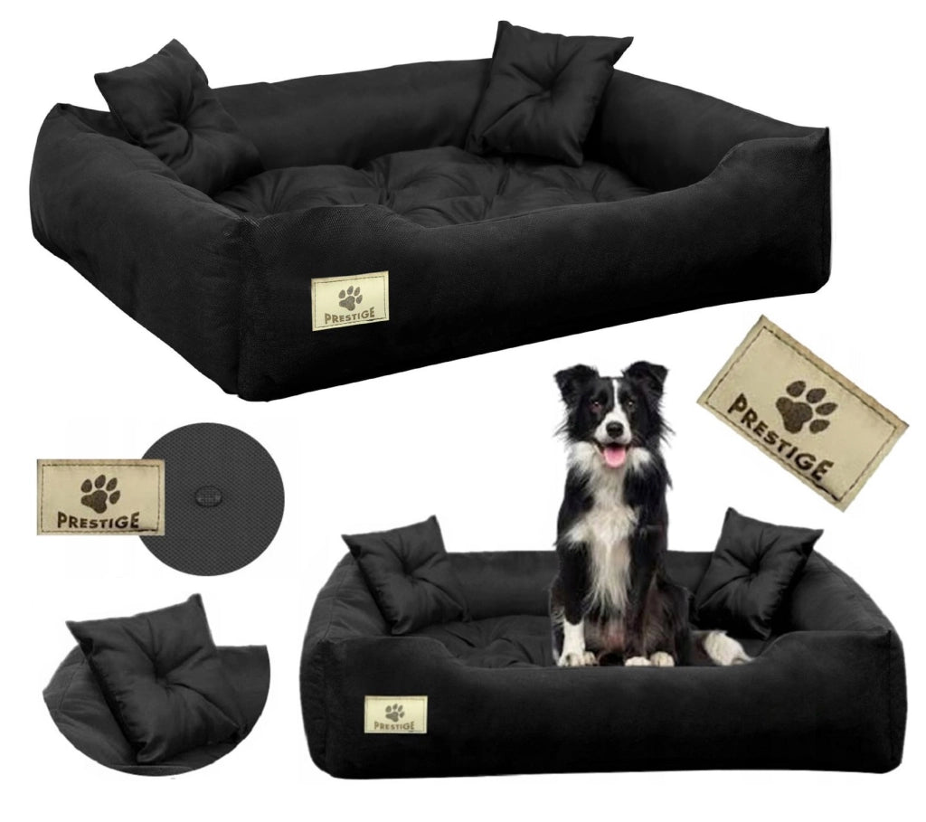 AIO FACTORY 130x105 cm PRESTIGE Letto per cani impermeabile nero