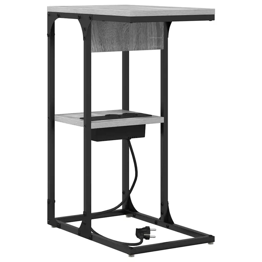Comodino | Armadio da Notte | Mobiletto da notte Grigio Sonoma 41,5 x 26 x 60,5 cm