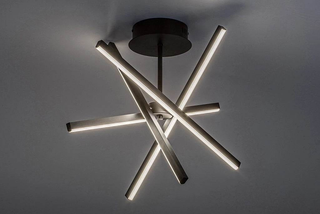 Plafoniera LED Rabalux Matilde nera 30W aste orientabili