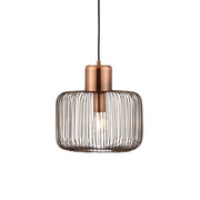 Lampada a sospensione retro rame antico E27 Nicola Endon