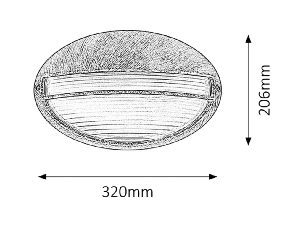 Applique esterna classica 1xE27 Hektor oro antico Rabalux