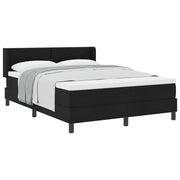 Letto a molle con testiera Nero 190 x 140 cm Tessuto 3341099