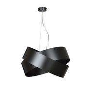 Lampada a sospensione Emibig Vieno nera metallo Ø50 2xE27