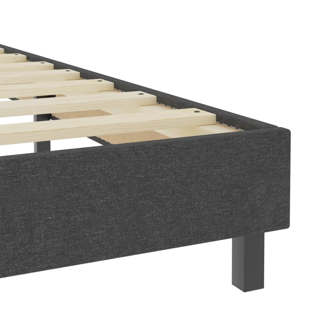 Letto a Molle Grigio Scuro in Tessuto 180x200 cm 3054718