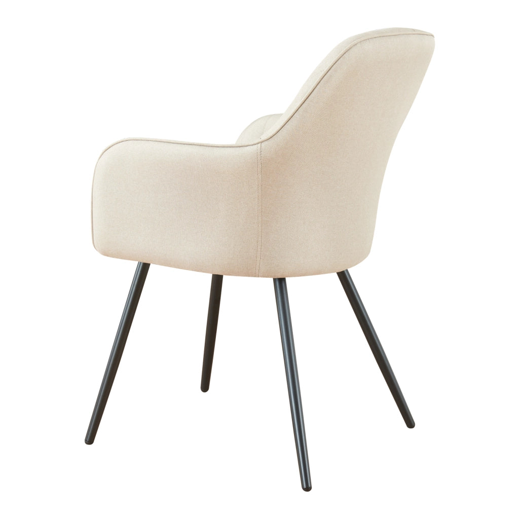Set Kannonkoski di 2 Poltroncine da Sala Pranzo - Beige [en.casa]