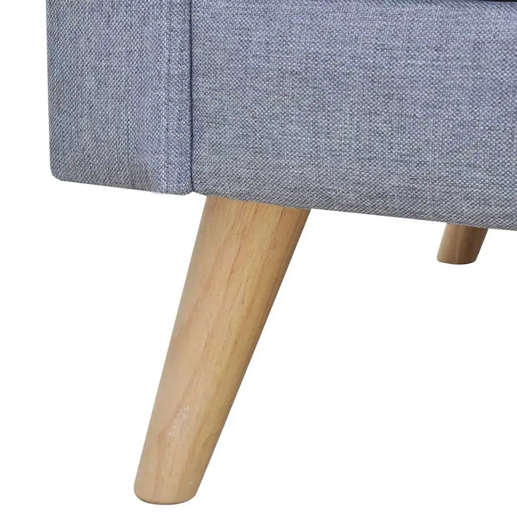 Divano a 3 Posti-Sofa 3 Posti in Tessuto Grigio Chiaro 522861
