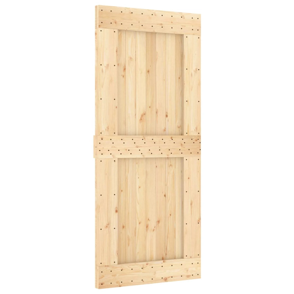 Porta scorrevole Naturale e Bianco 90 x 210 cm 3445110