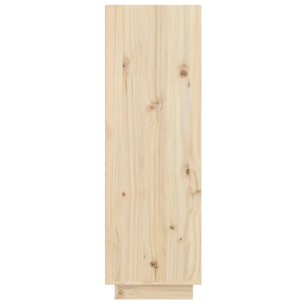 Scarpiera pratica in legno massello di pino con cassetti 60 x 34 x 105 cm legno naturale 02_0048107