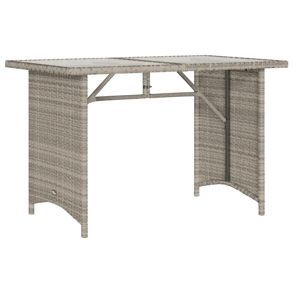 Set Divano da Giardino 6pz con Cuscini Grigio Chiaro Polyrattan