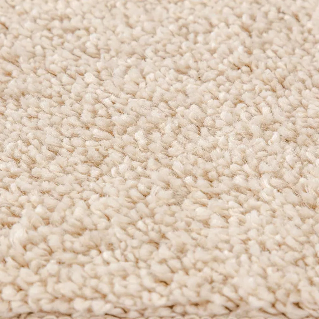 Tappeto del soggiorno | Tappeto Shaggy Antiscivolo Crema 200 x 200 cm PP