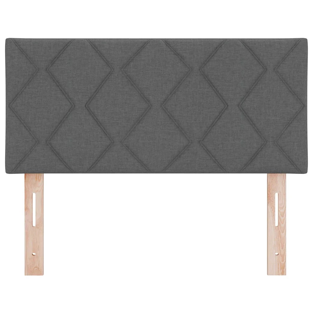 Testiera con luci a strisce a LED-Testata Grigio 100 cm Tessuto