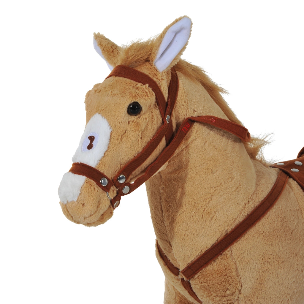 Cavallo a Dondolo su Ruote ¨C zephmum ¨C 60 cm, Beige