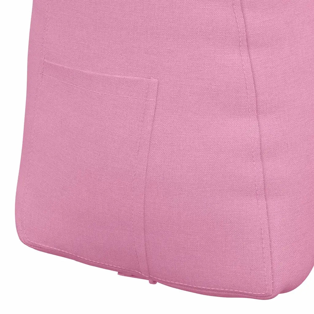 Cuscino per Schiena Rosa 80 x 24 x 50 cm Tessuto 42014427