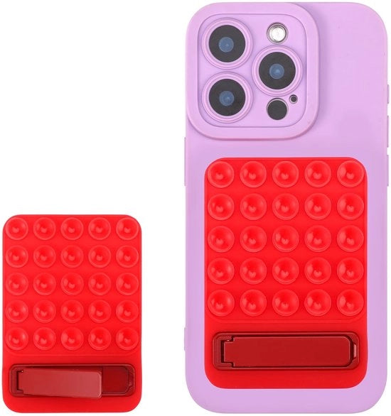 Supporto per Telefono con Stabilizzatore Opnebbile per Selfie e Video - Rosso