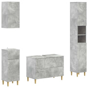 Set di Mobili da Bagno da 4 Pezzi ARNHEM Grigio Cemento 3417930