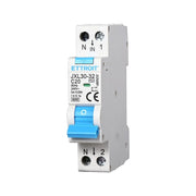 Interruttore Magnetotermico Differenziale 1P+N 20A 6KA 30mA 220V Occupa 1 Modulo DIN
