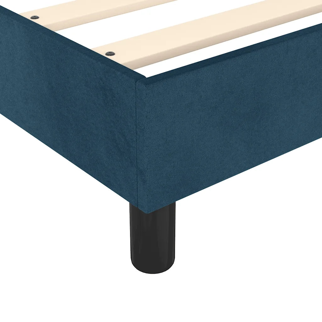 Struttura Letto a Rete a Molle Blu Scuro 90x200 cm in Velluto 3121100
