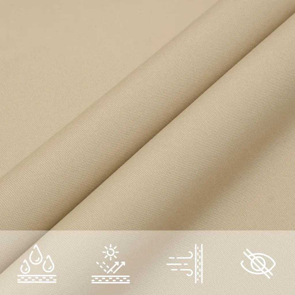 Parasole a Vela in Oxford Rettangolare 4x6 m Beige 42294