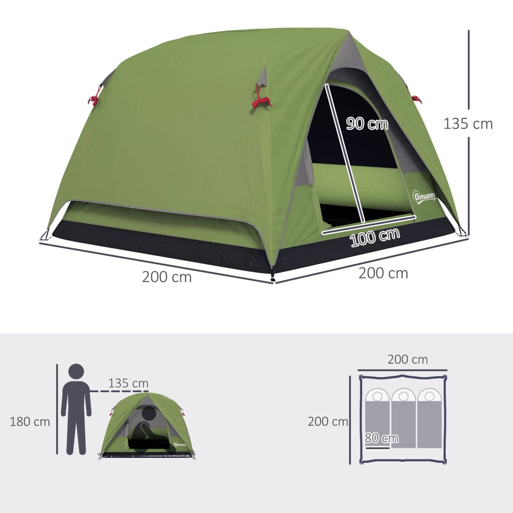 Tenda da Campeggio ¨C Minimal ¨C Verde 2x2x1.35m