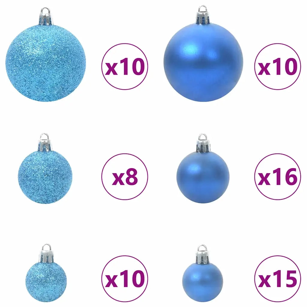 Albero di Natale artificiale con 300 LED Verde 210 cm PE e PVC 3397374