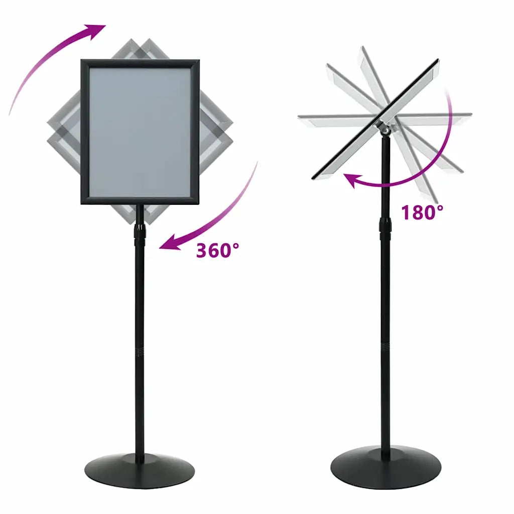 Supporto Poster a Piedistallo Argento a3 PVC e Acciaio 42020975