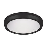 Plafoniera esterna tonda Ø30cm nera 2xE27 IP65 Struhm