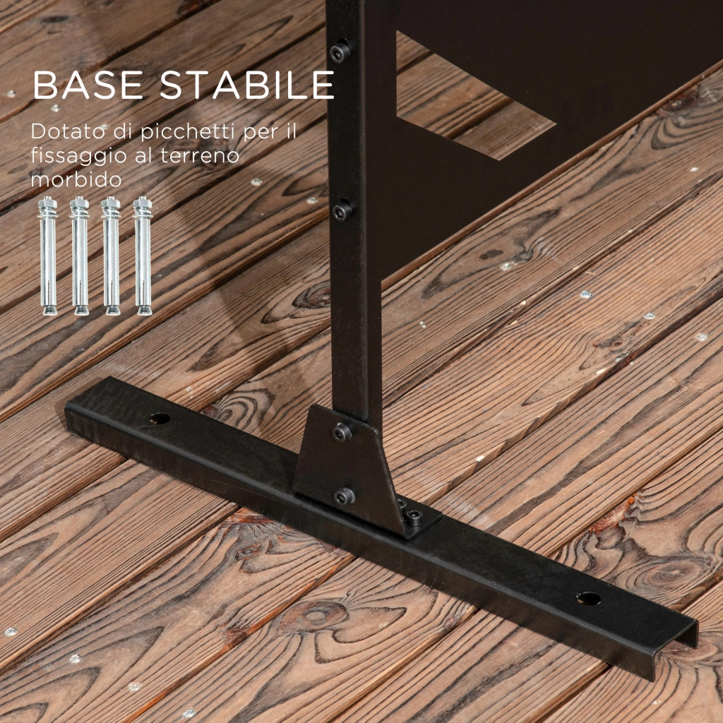 Separ¨¦ 3 Ante Verticali ¨C Minimal ¨C Nero 122x45x198 cm