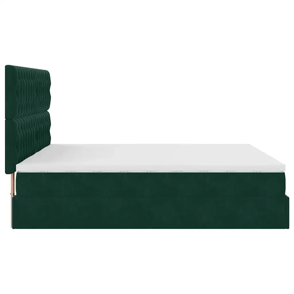 Struttura Letto Pouf con Materassi 180x200 cm Velluto 3314642