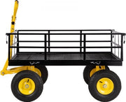 Carrello da Giardino Ripiegabile - 112x75x27cm - Per Giardino e Spiaggia Massimo 635kg