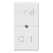 VIMAR PLANA - TASTO 1M SIMBOLI ON/OFF VOLUME BIANCO