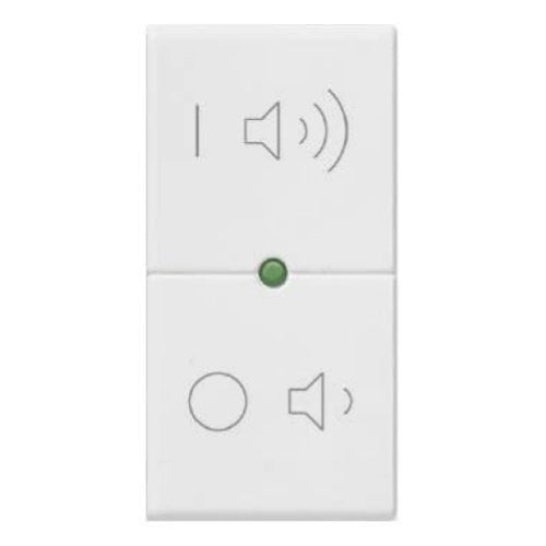 VIMAR PLANA - TASTO 1M SIMBOLI ON/OFF VOLUME BIANCO