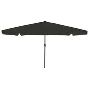 Ombrello da giardino Nero 395 x 395 x 245 cm Poliestere 42003650