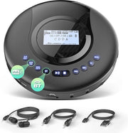 CD Player Portatile con Radio DAB+/FM e Bluetooth - Ideale per Auto e Viaggi