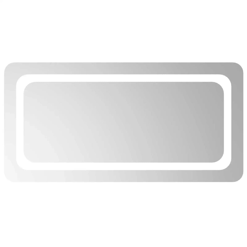 Specchio da bagno LED Trasparente 80 x 40 cm vetro temperato 42045835
