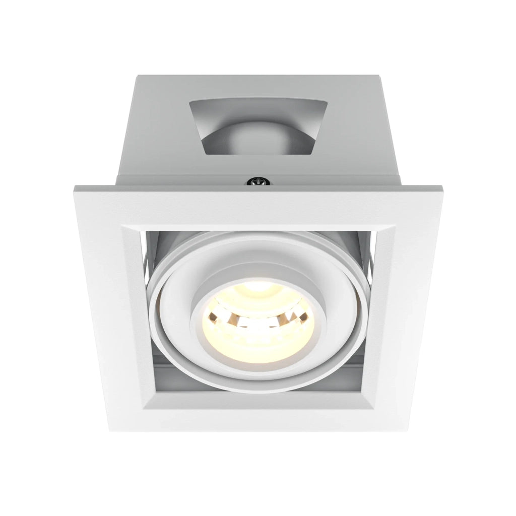 Maytoni Faretto Metal Modern 1 luce LED integrato bianco alluminio metallo