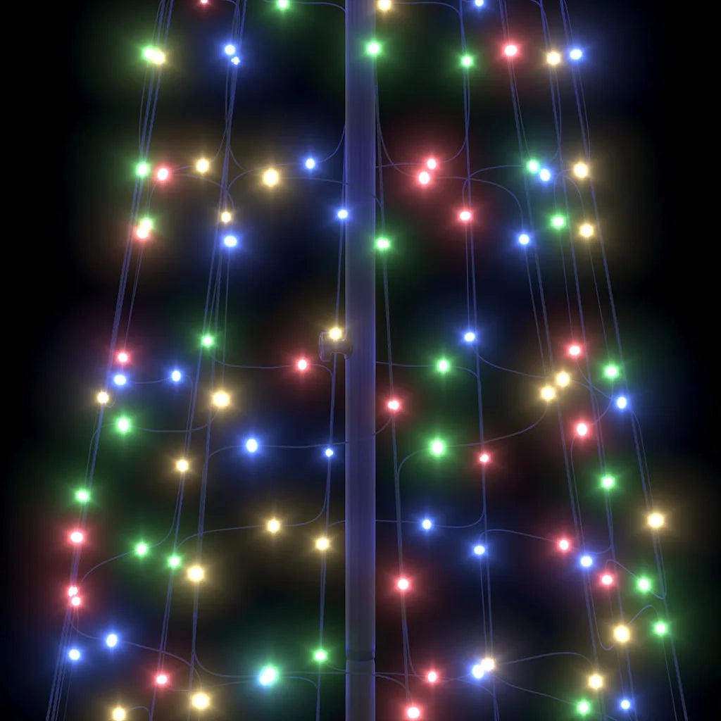 Albero di Natale LED con picchetti per il terreno 400 cm Ferro 42018755