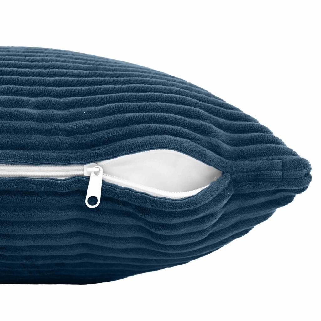 Federa 2 pcs HEERLEN Blu navy 80 x 80 cm corduroy 913597