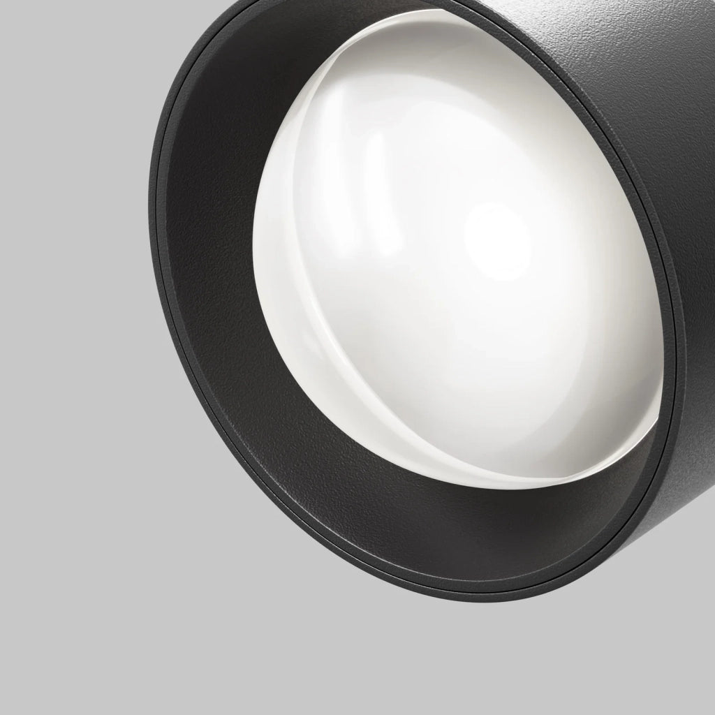Maytoni Faretto Exility Lens 1 luce LED integrato nero alluminio