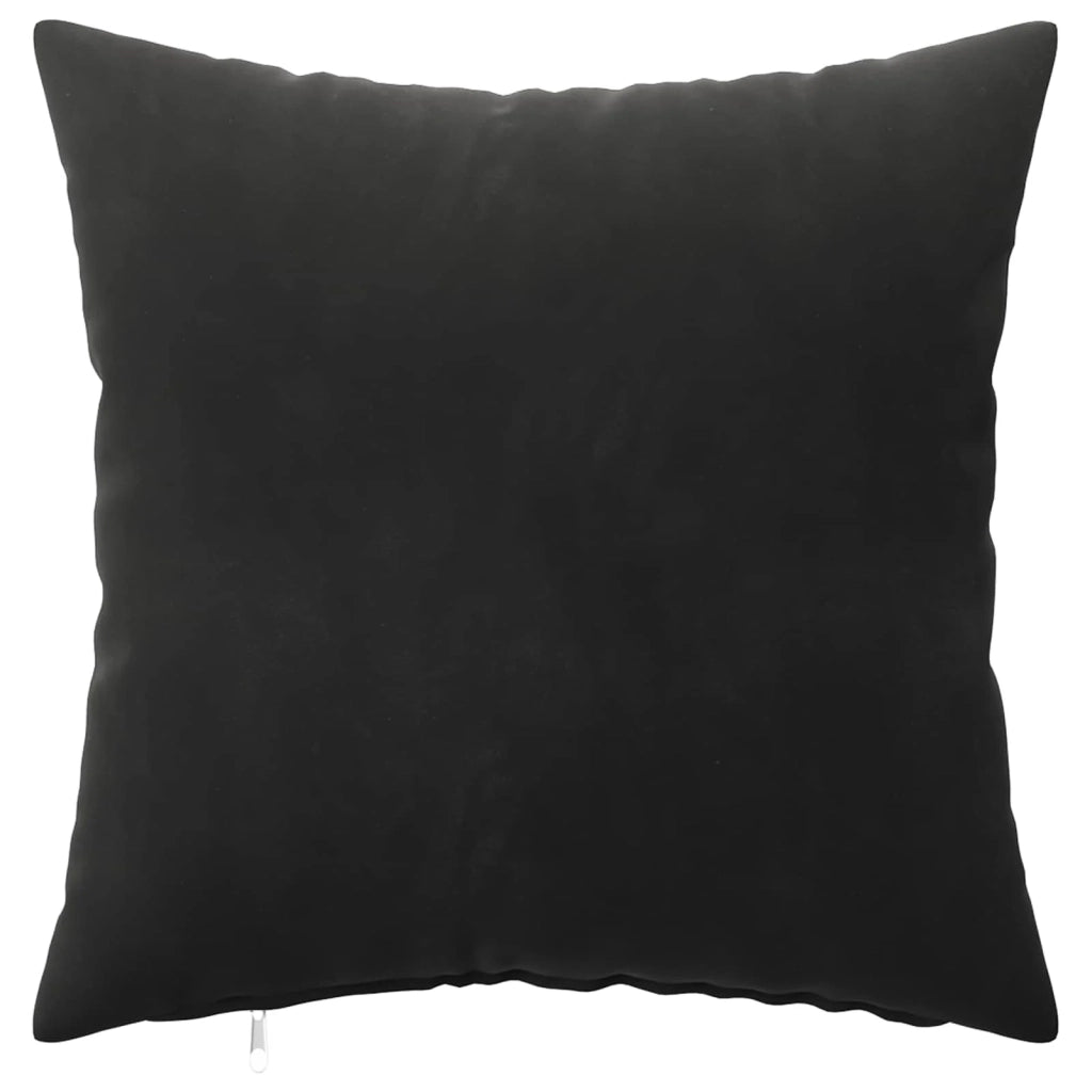 Federa 12 pcs HEERLEN Nero 40 x 40 cm Velluto 908370