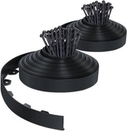Gazonrand flexibile in plastica - 40 m - nero - 5 cm