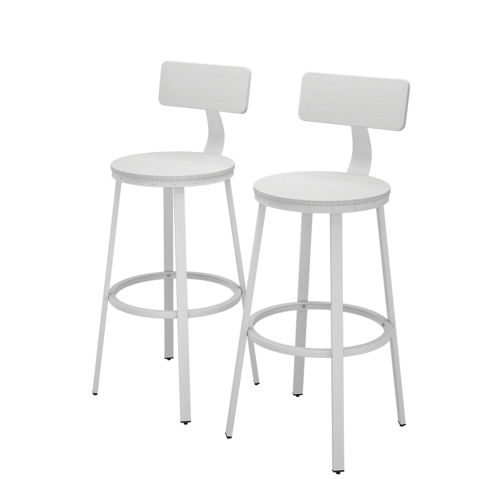 Vicco Sgabelli da bar Bianco 34 x 102 cm Set di 2