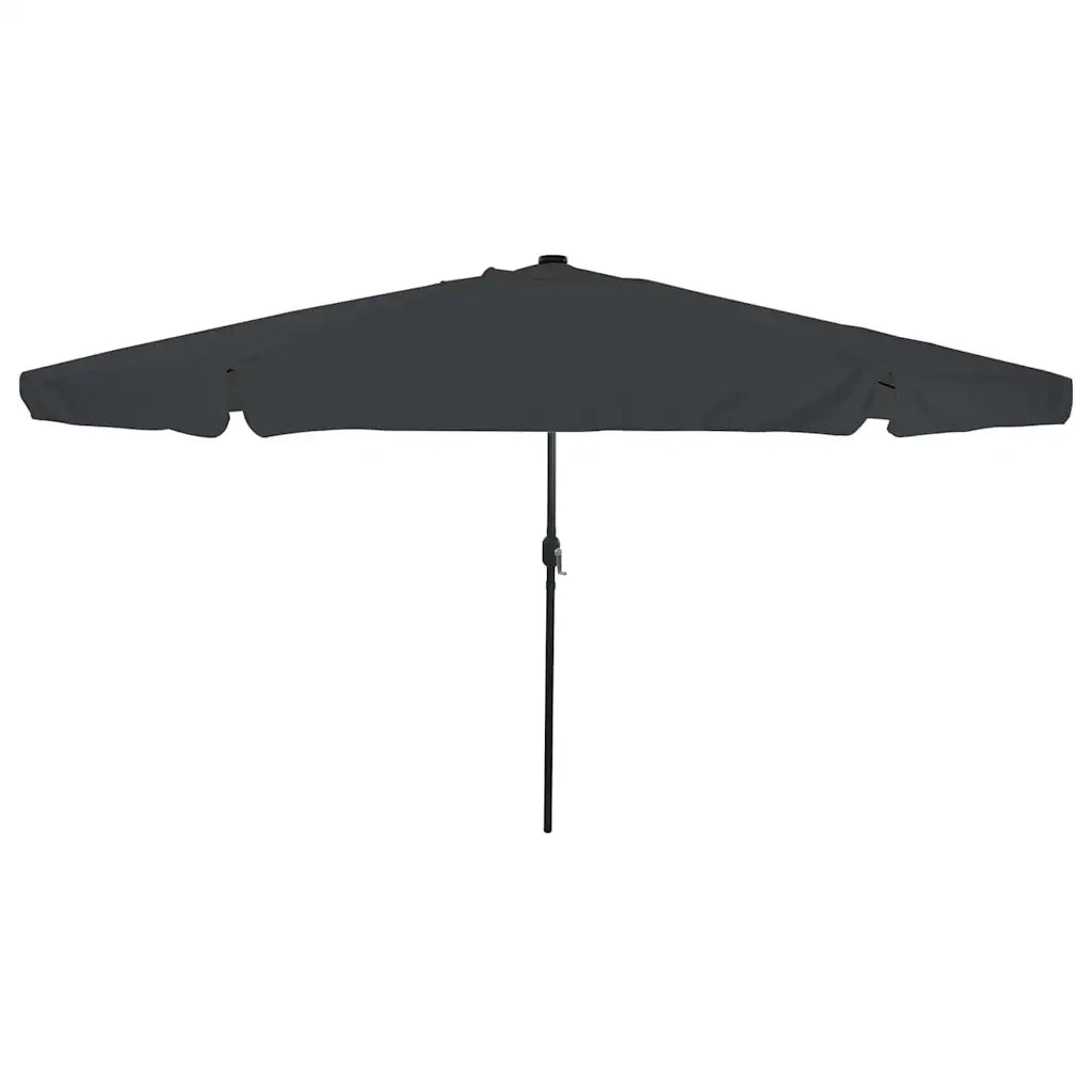 Ombrello da giardino Antracite 395 x 395 x 245 cm Poliestere 42003646