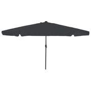 Ombrello da giardino Antracite 395 x 395 x 245 cm Poliestere 42003646